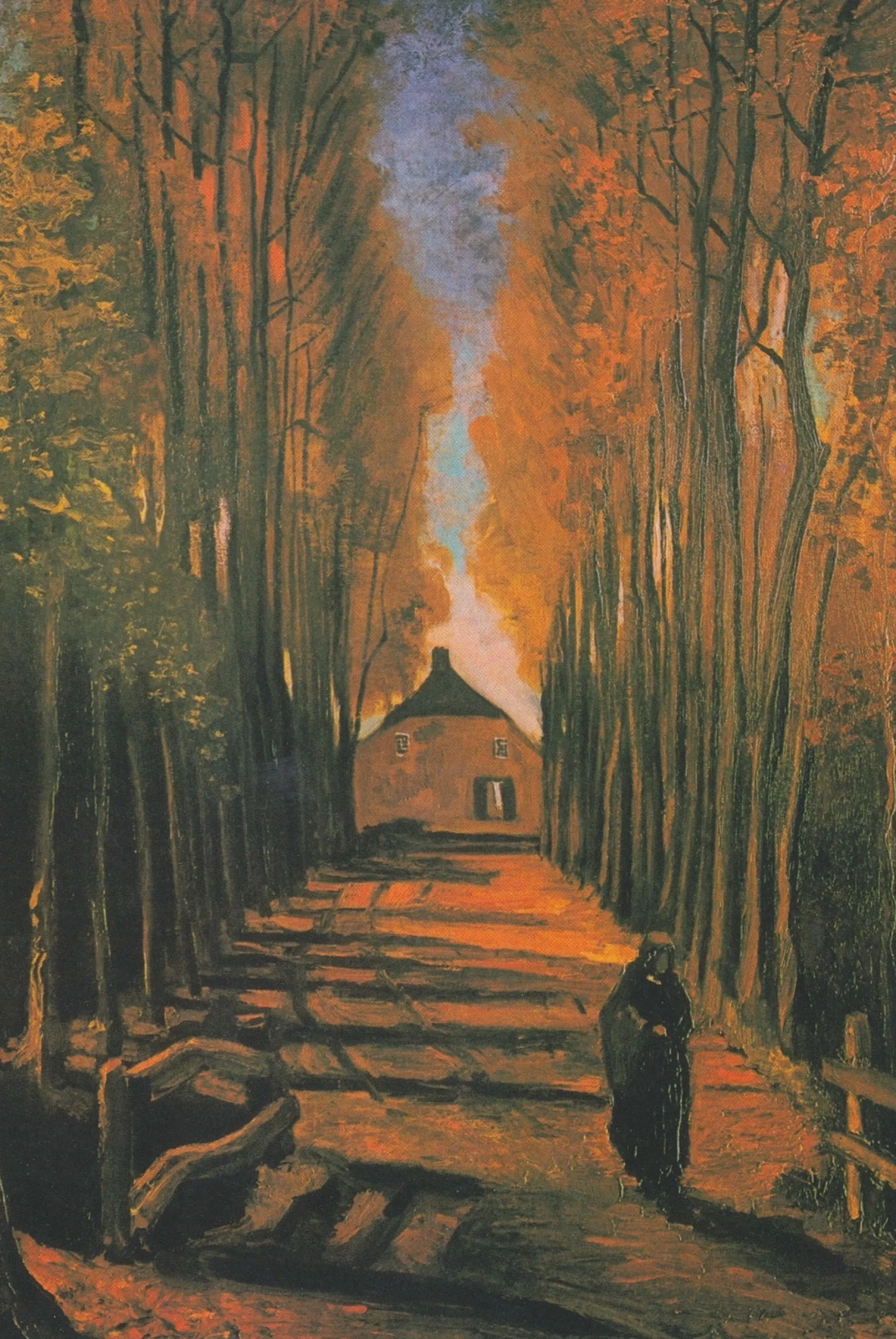 Galerie Mont Van Gogh<Allée de peupliers en automne - Vincent Van Gogh