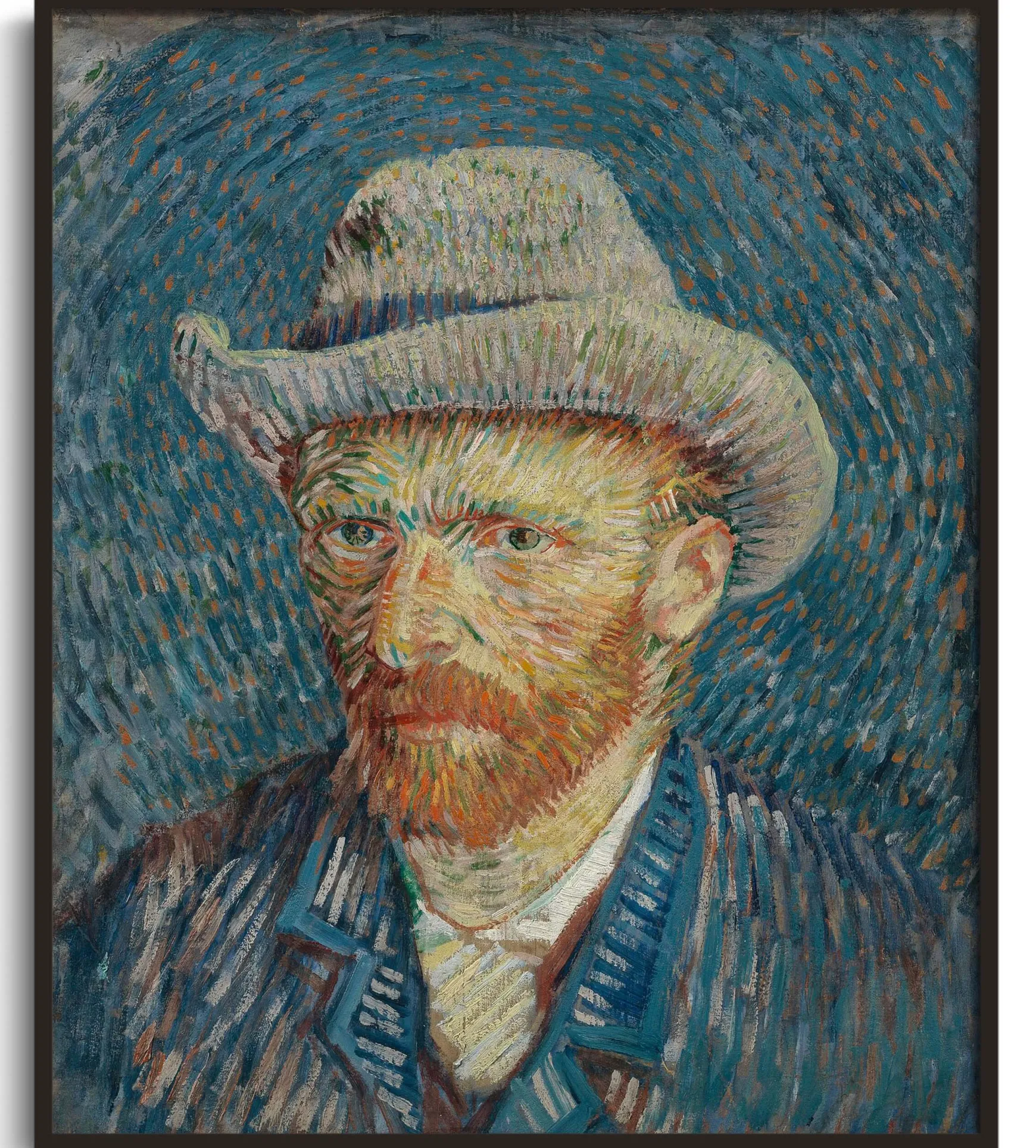 Galerie Mont Van Gogh<Autoportrait au chapeau de feutre gris - Vincent Van Gogh