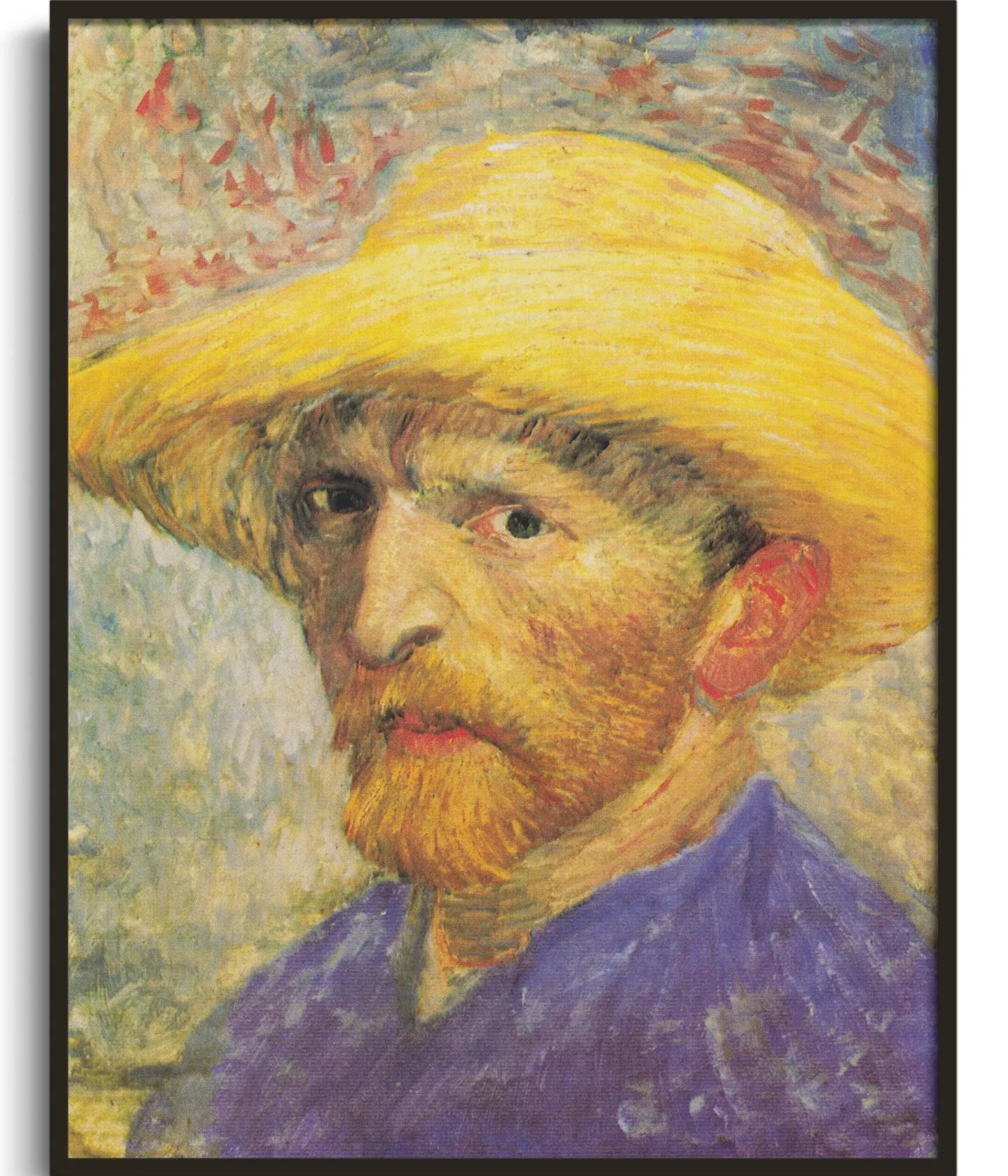 Galerie Mont Van Gogh<Autoportrait au chapeau de paille - Vincent Van Gogh