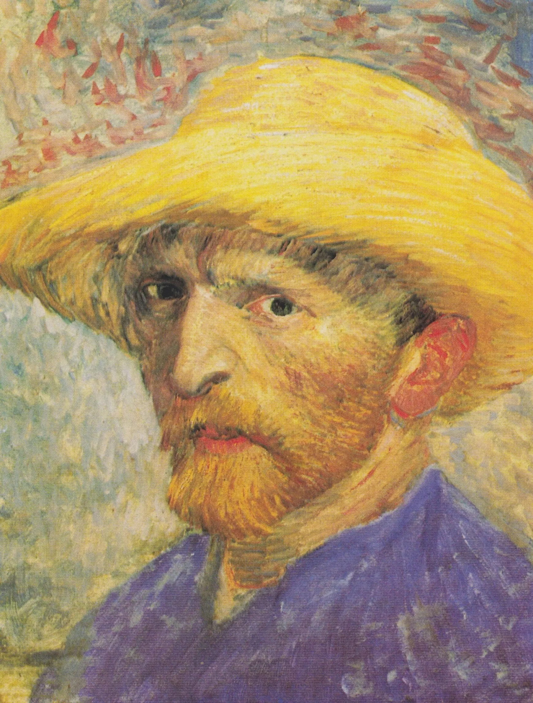 Galerie Mont Van Gogh<Autoportrait au chapeau de paille - Vincent Van Gogh