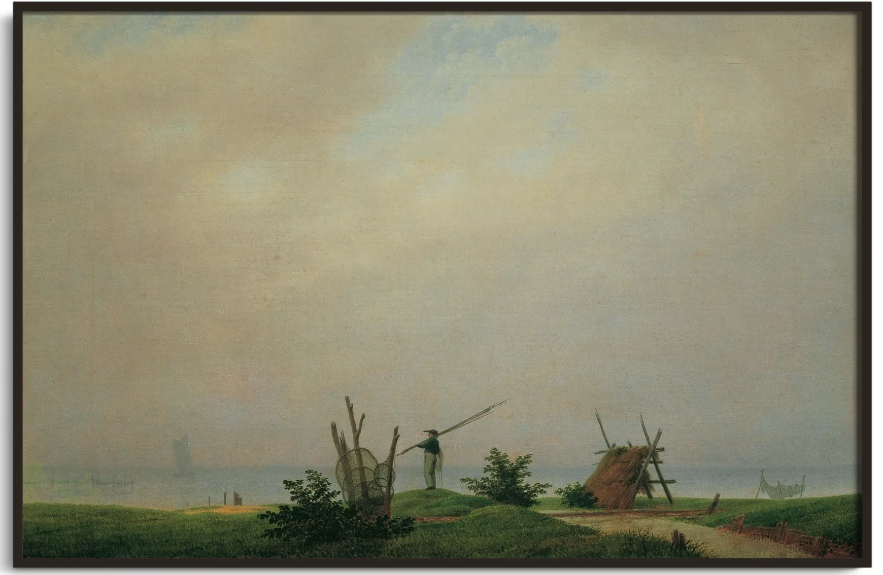 Galerie Mont Friedrich<Bord de mer avec pêcheur - Caspar David Friedrich