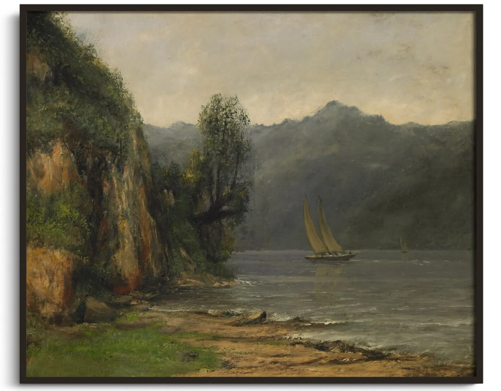 Galerie Mont Courbet<Bord du lac Léman, près de Vevey - Gustave Courbet