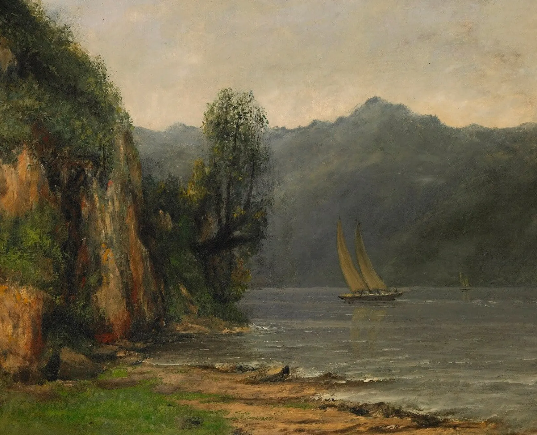 Galerie Mont Courbet<Bord du lac Léman, près de Vevey - Gustave Courbet