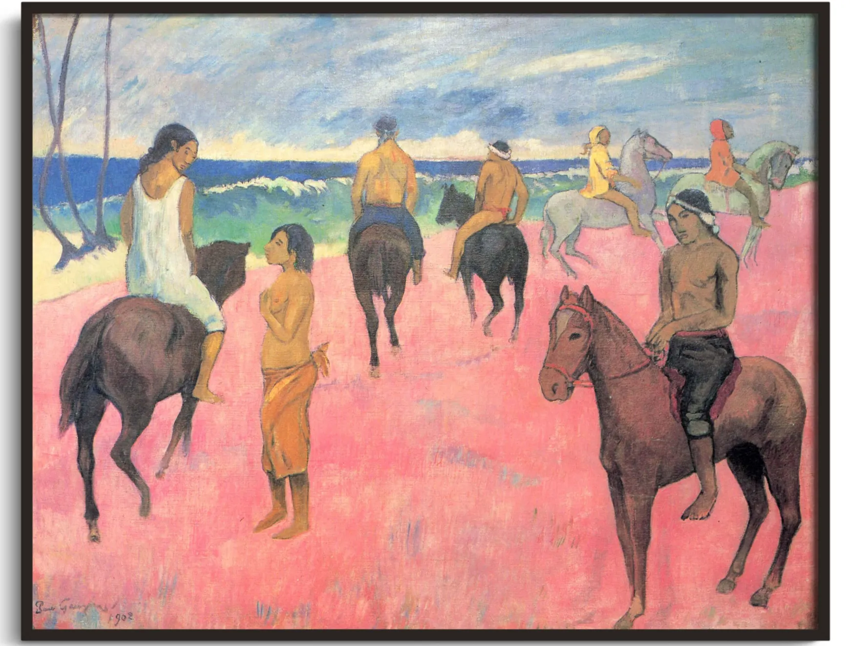 Galerie Mont Gauguin<Cavaliers sur la plage II - Paul Gauguin