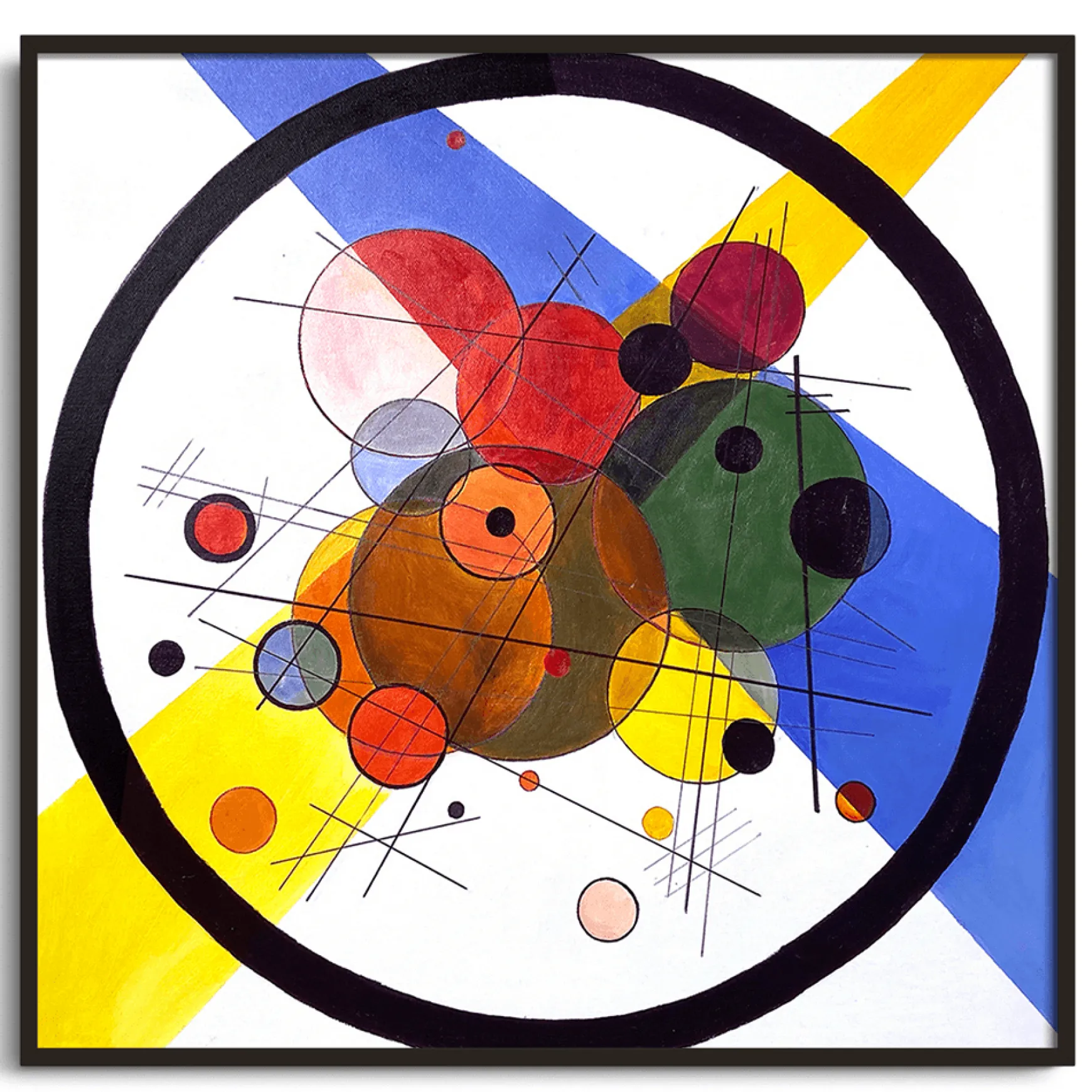 Galerie Mont Kandinsky<Cercles dans un cercle - Vassily Kandinsky