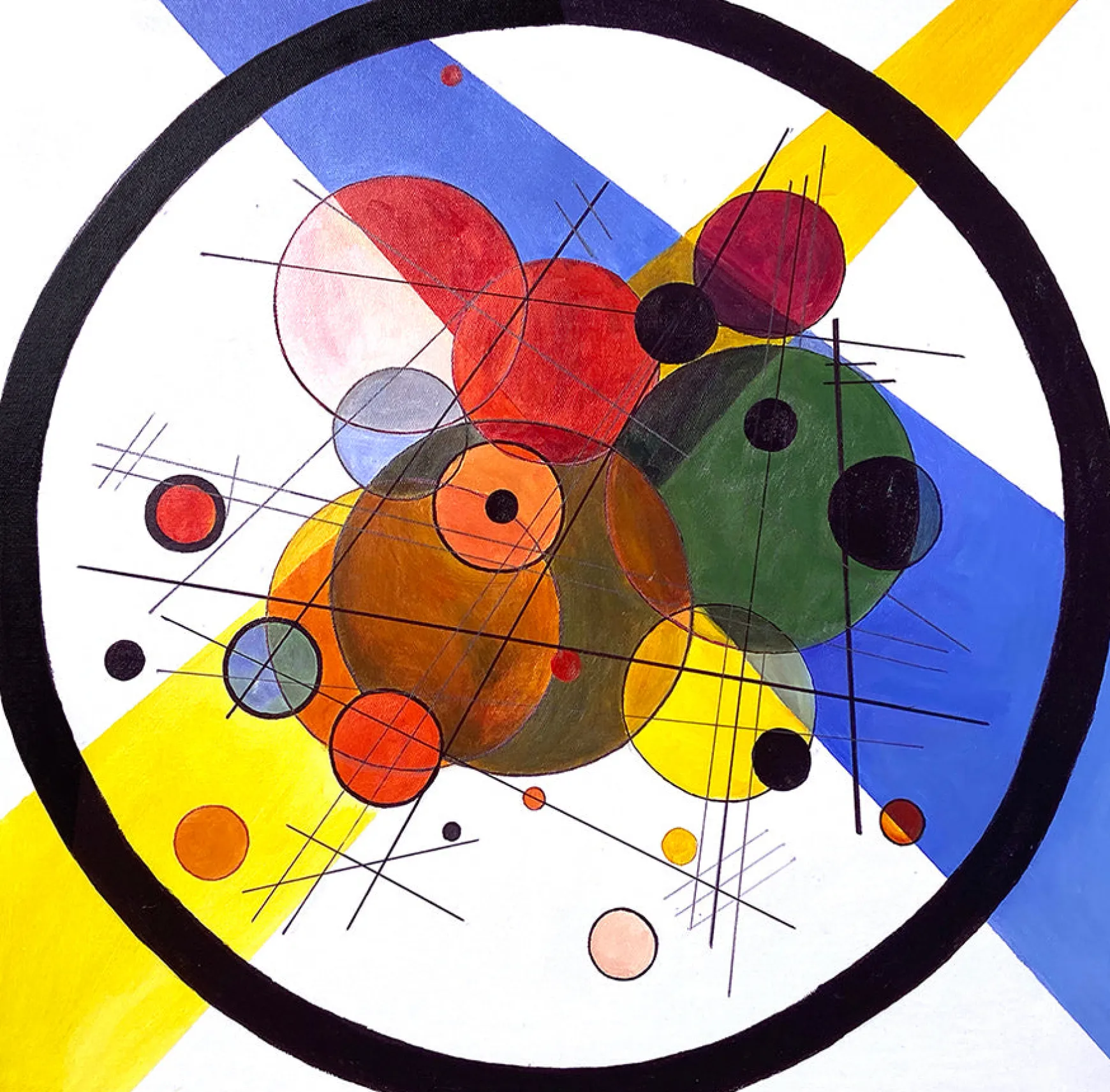 Galerie Mont Kandinsky<Cercles dans un cercle - Vassily Kandinsky