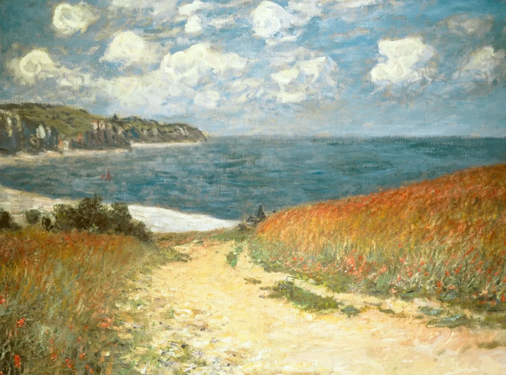 Galerie Mont Monet<Chemin dans les blés à Pourville - Claude Monet