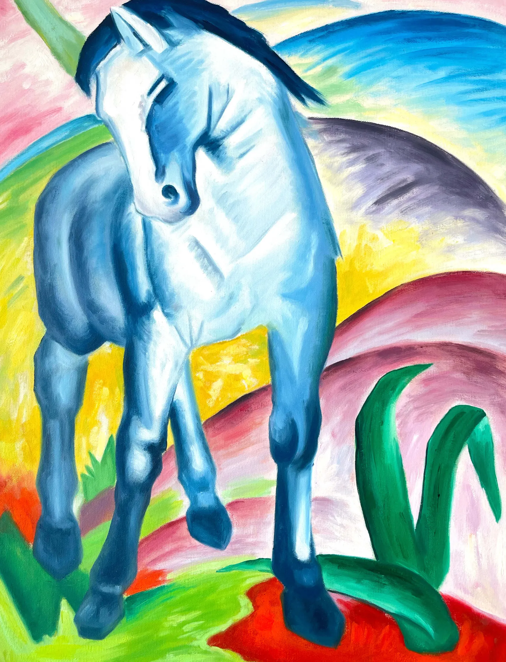 Galerie Mont Franz Marc<Cheval bleu I - Franz Marc