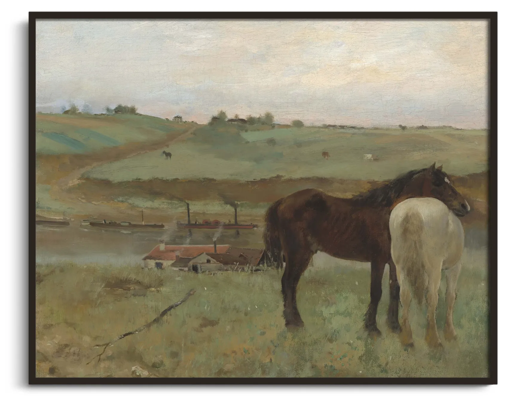 Galerie Mont Degas<Chevaux dans une prairie - Edgar Degas