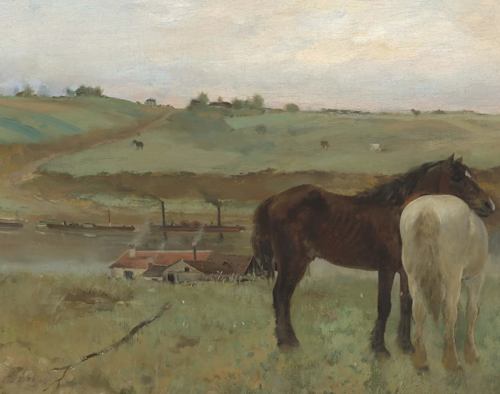 Galerie Mont Degas<Chevaux dans une prairie - Edgar Degas