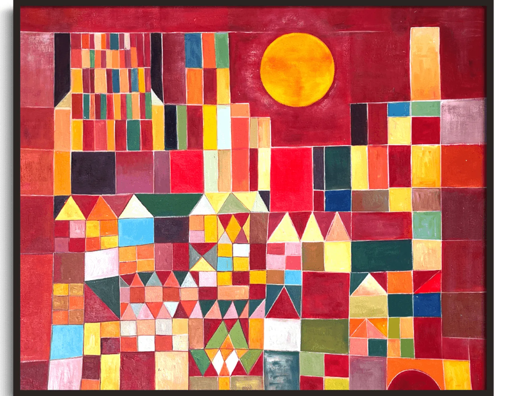 Galerie Mont Klee<Château et soleil (n°201) - Paul Klee