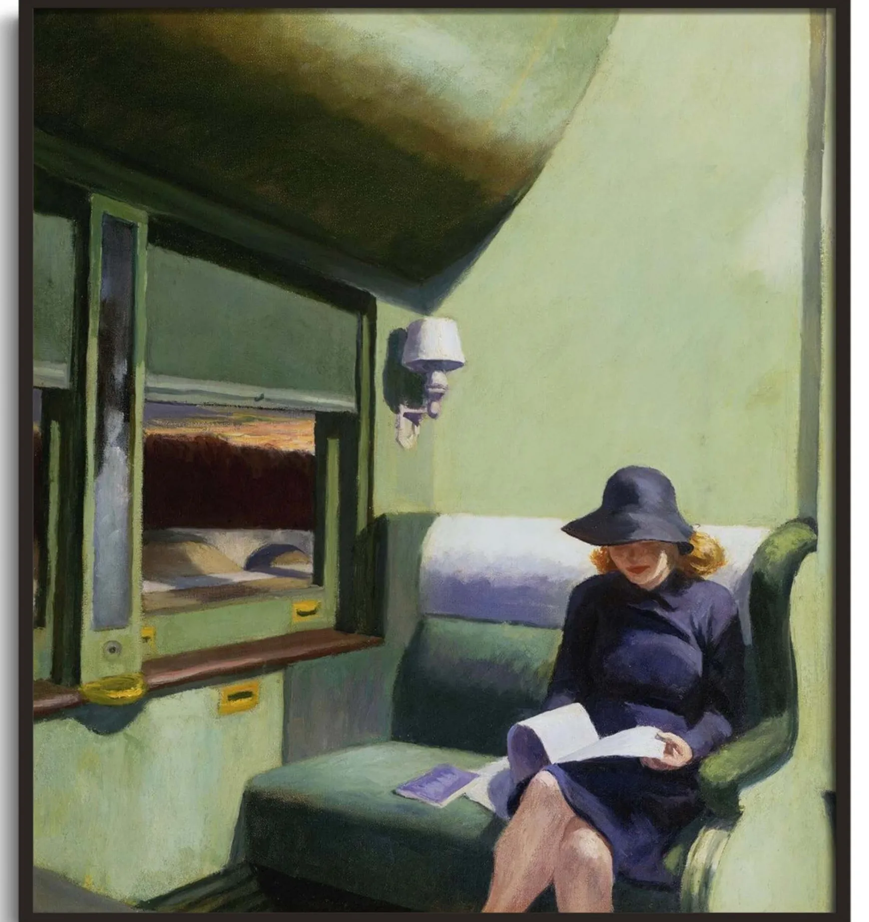 Galerie Mont Hopper<Compartment C, Car 293 - Edward Hopper