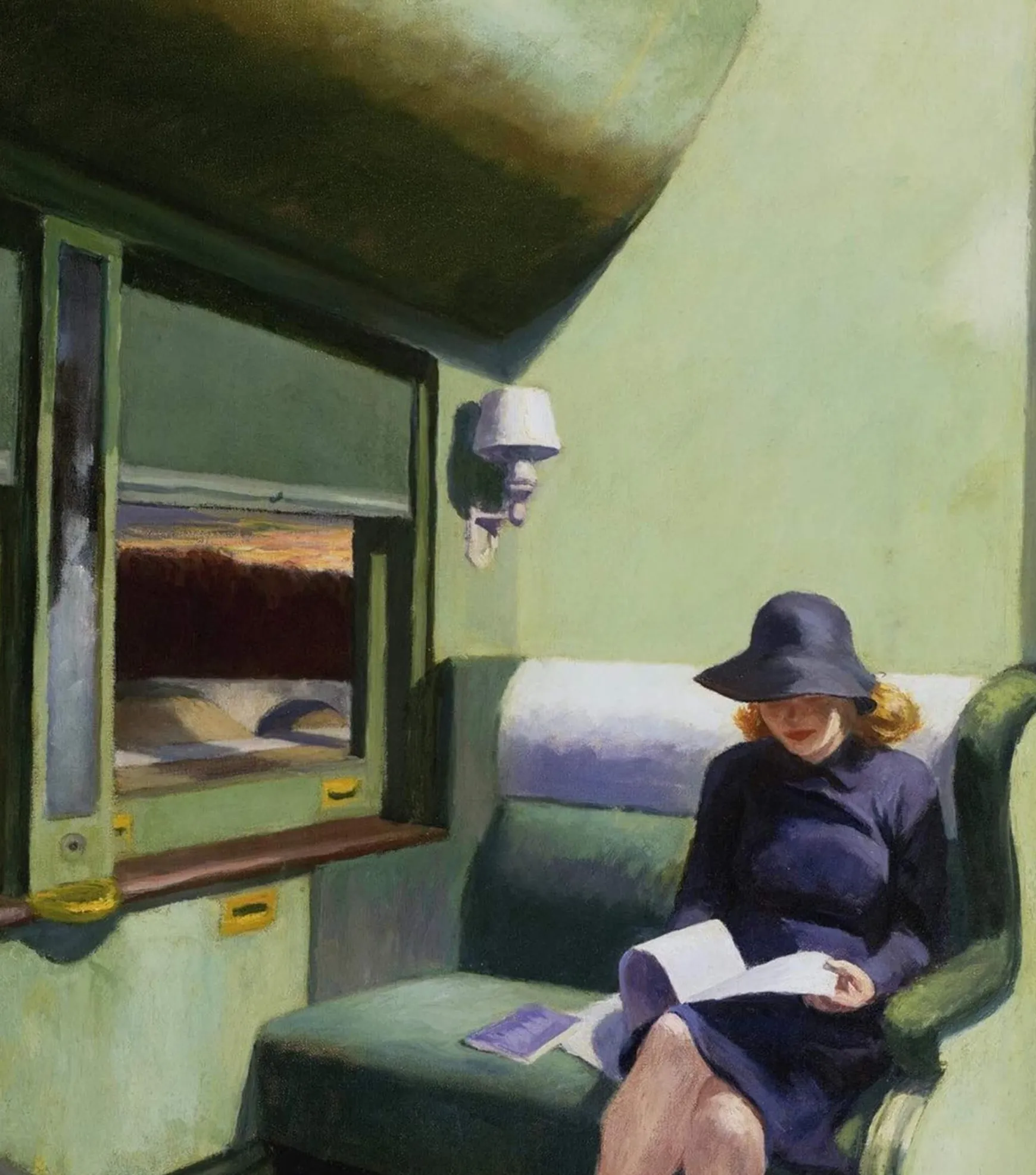 Galerie Mont Hopper<Compartment C, Car 293 - Edward Hopper