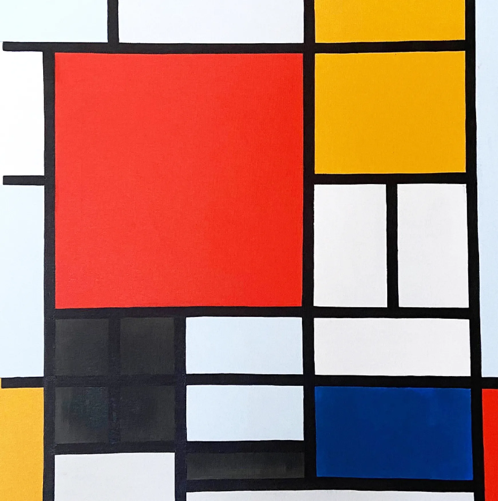 Galerie Mont Mondrian<Composition en Rouge, Jaune, Bleu et Noir - Piet Mondrian