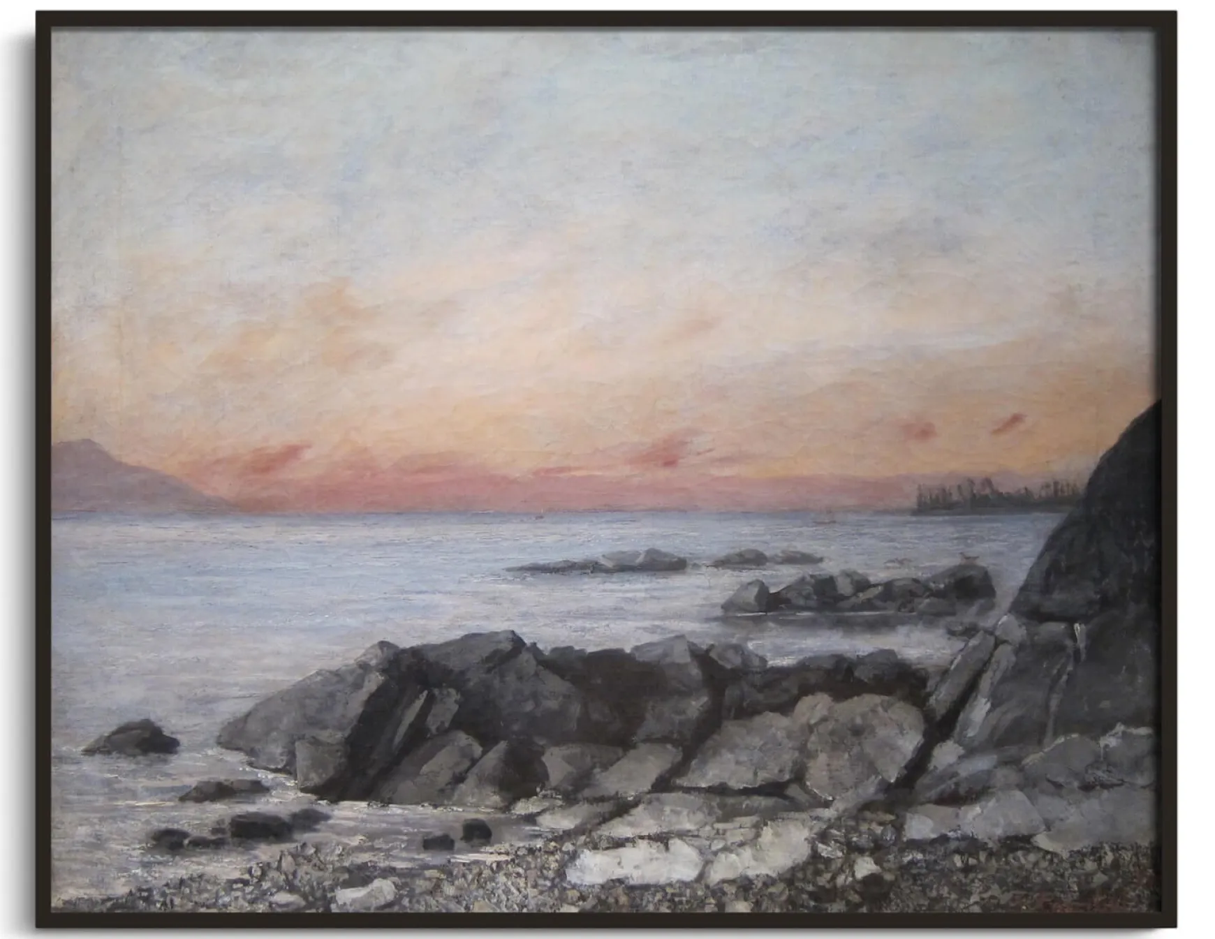 Galerie Mont Courbet<Coucher de soleil, Vevey - Gustave Courbet