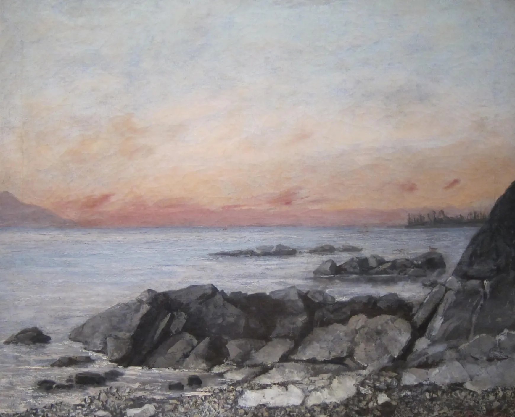 Galerie Mont Courbet<Coucher de soleil, Vevey - Gustave Courbet