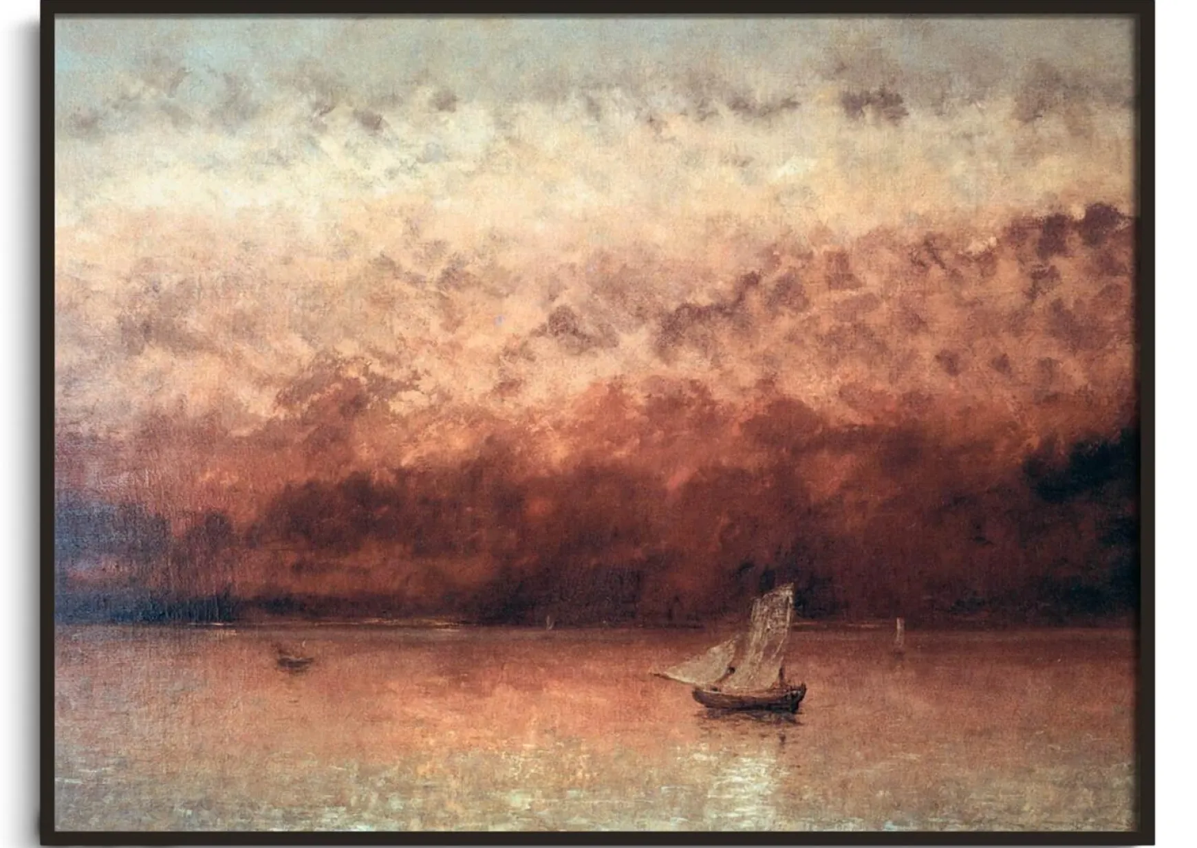 Galerie Mont Courbet<Crépuscule sur le lac de Genève - Gustave Courbet