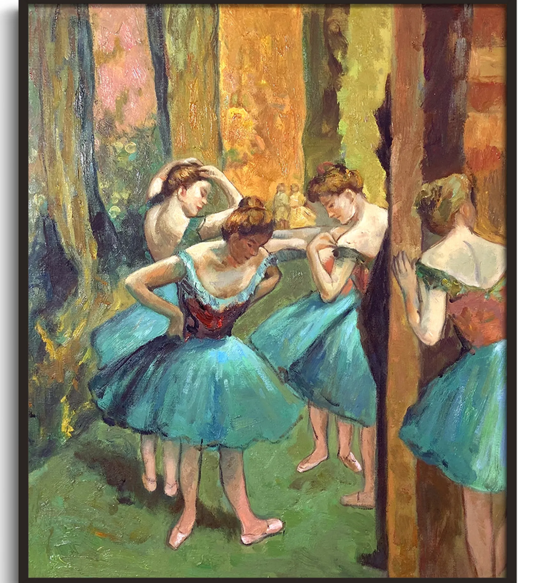 Galerie Mont Degas<Danseuses en rose et vert - Edgar Degas