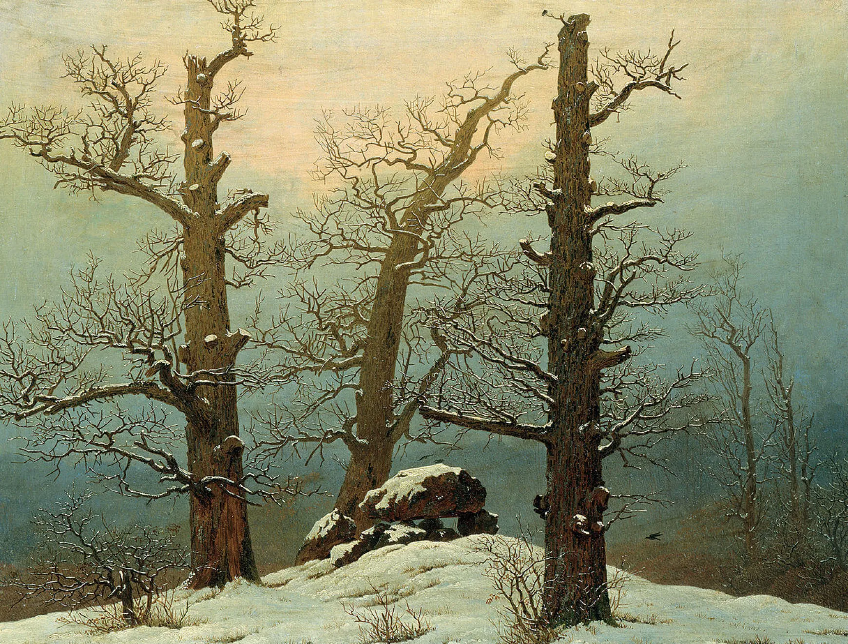 Galerie Mont Friedrich<Dolmen sous la neige - Caspar David Friedrich