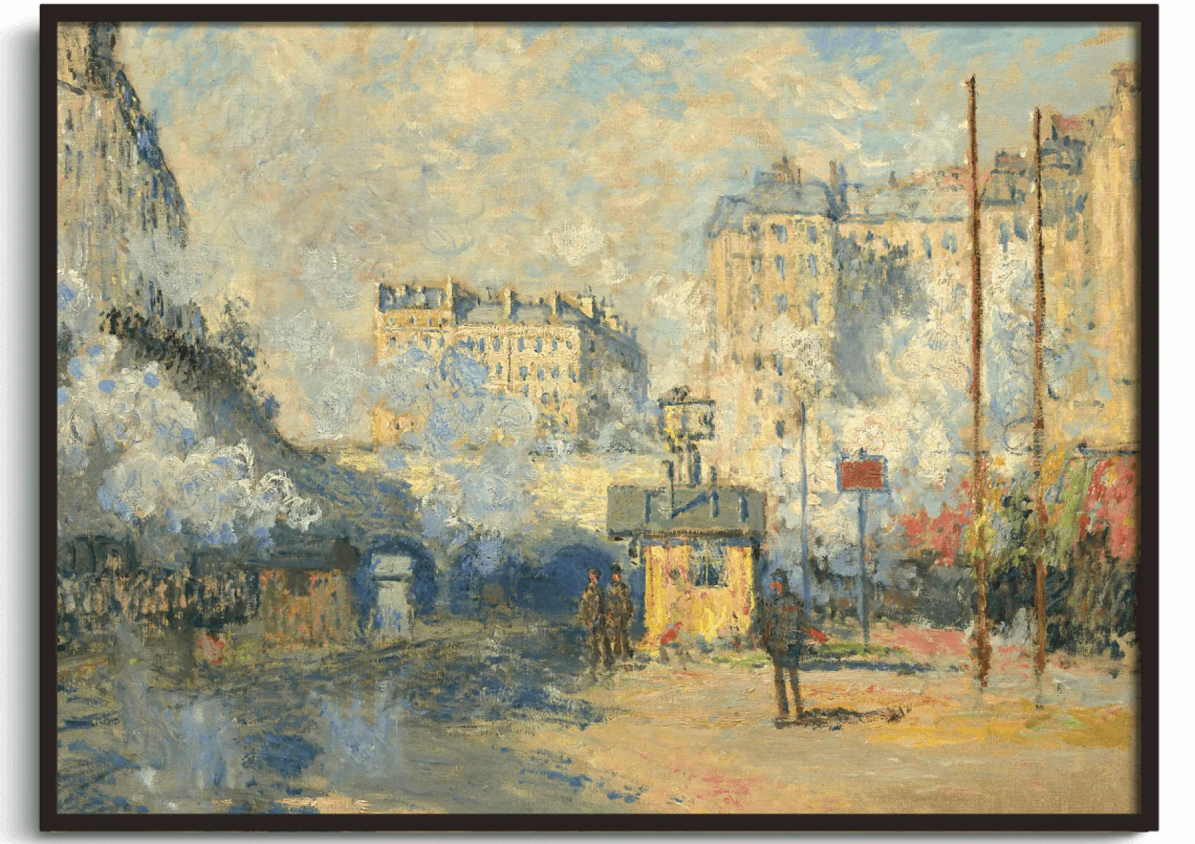 Galerie Mont Monet<Extérieur de la gare Saint-Lazare, effet de soleil - Claude Monet