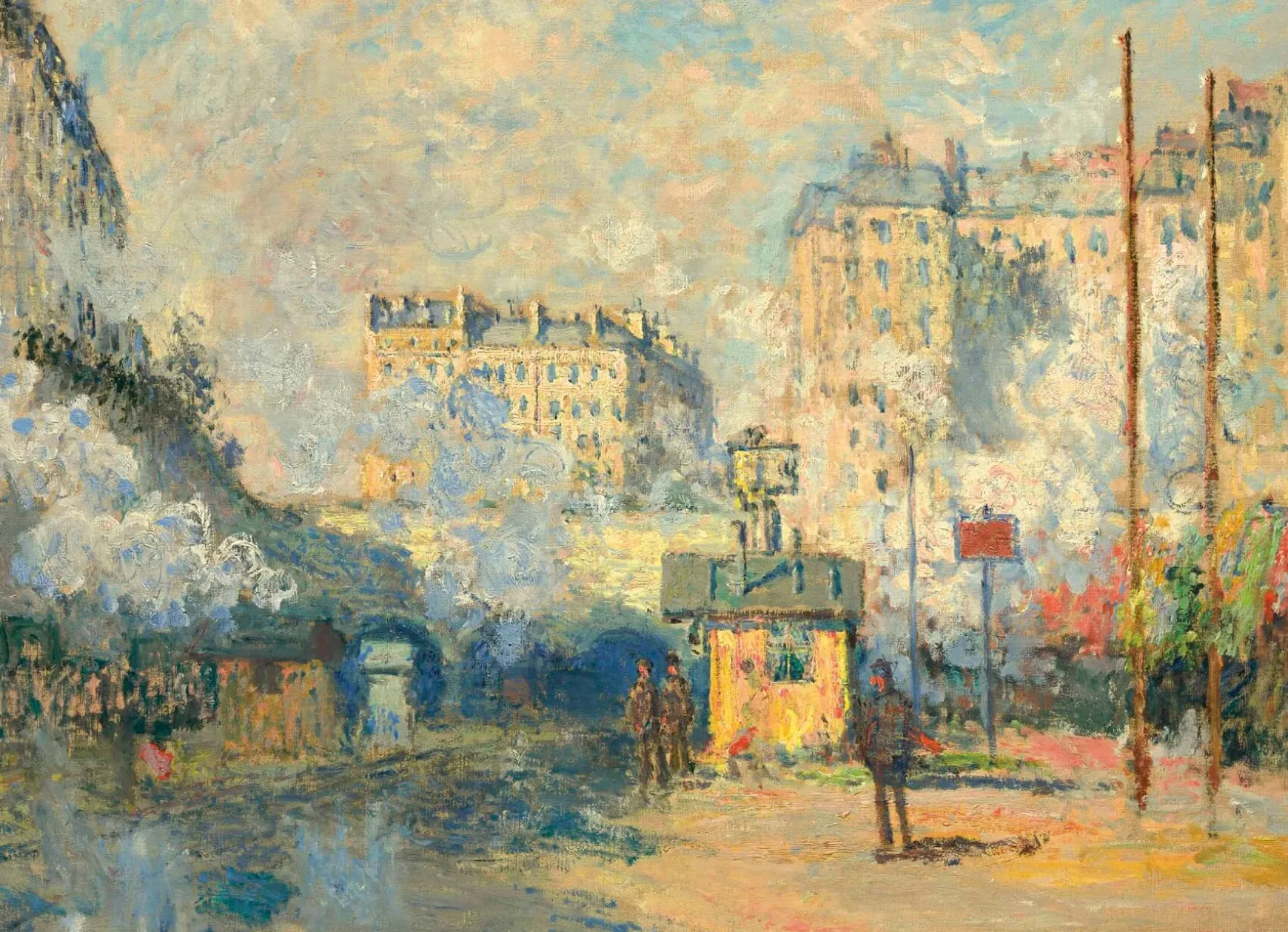 Galerie Mont Monet<Extérieur de la gare Saint-Lazare, effet de soleil - Claude Monet