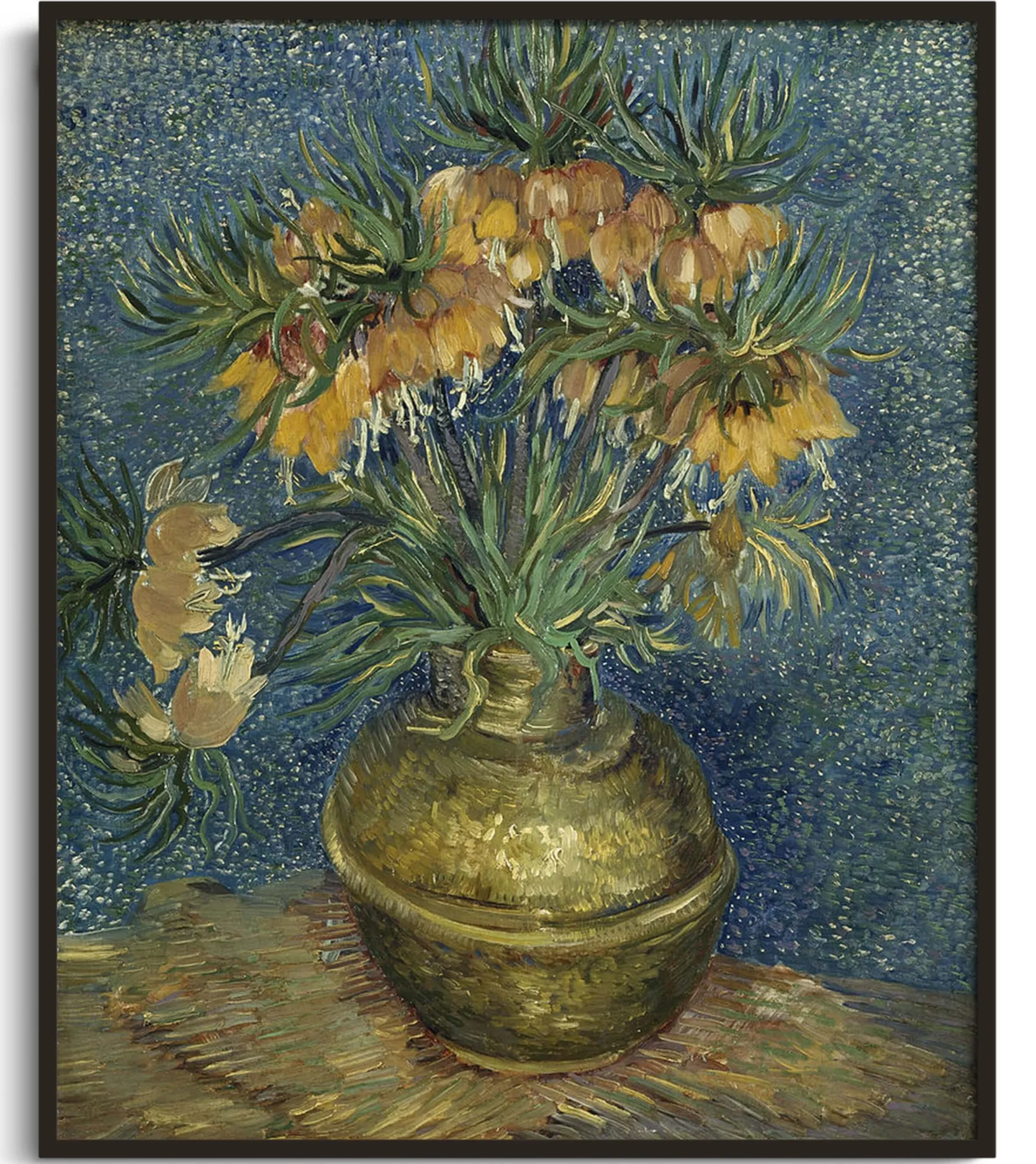 Galerie Mont Van Gogh<Fritillaires, couronne impériale dans un vase de cuivre - Vincent Van Gogh