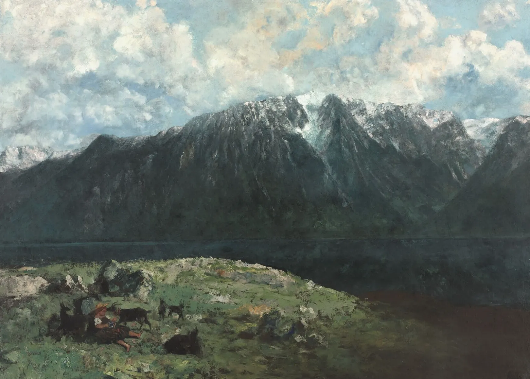 Galerie Mont Courbet<Grand Panorama des Alpes, la Dent du Midi - Gustave Courbet