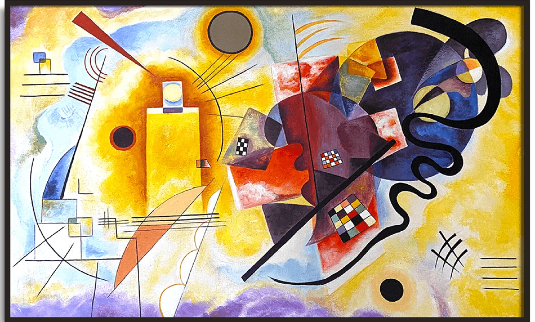 Galerie Mont Kandinsky<Jaune-rouge-bleu - Vassily Kandinsky