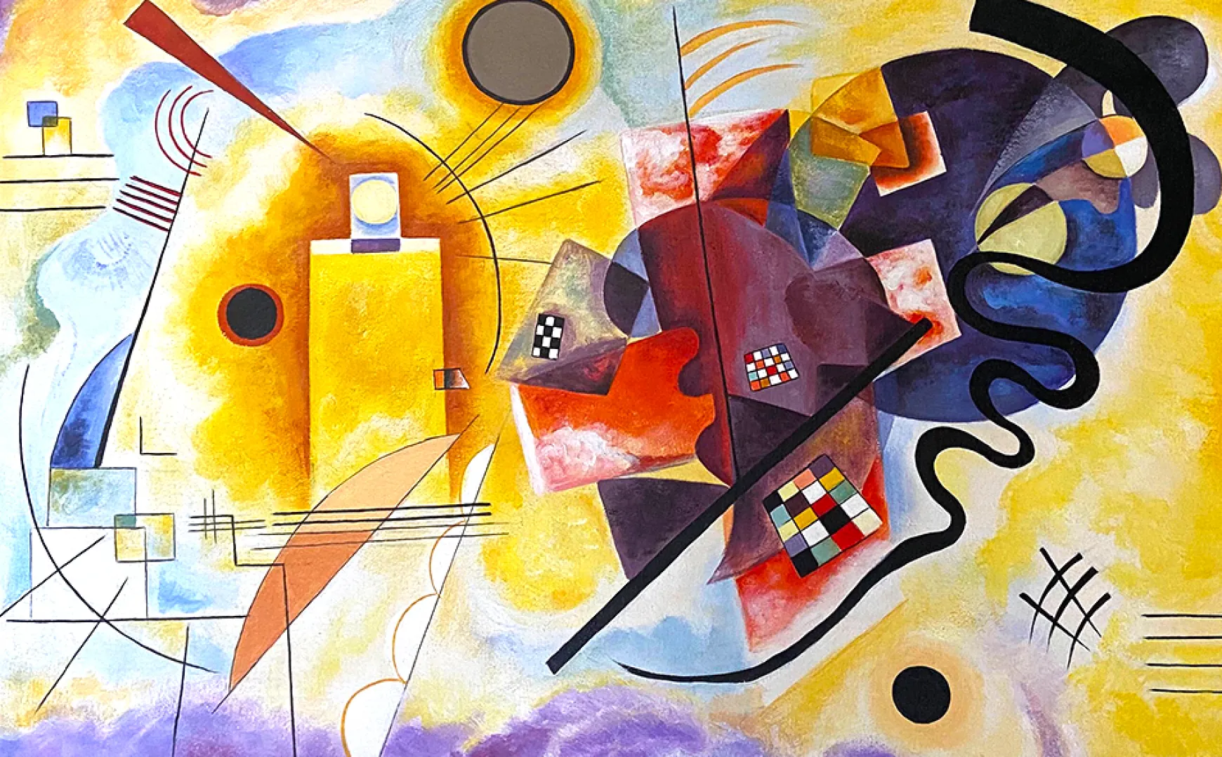 Galerie Mont Kandinsky<Jaune-rouge-bleu - Vassily Kandinsky