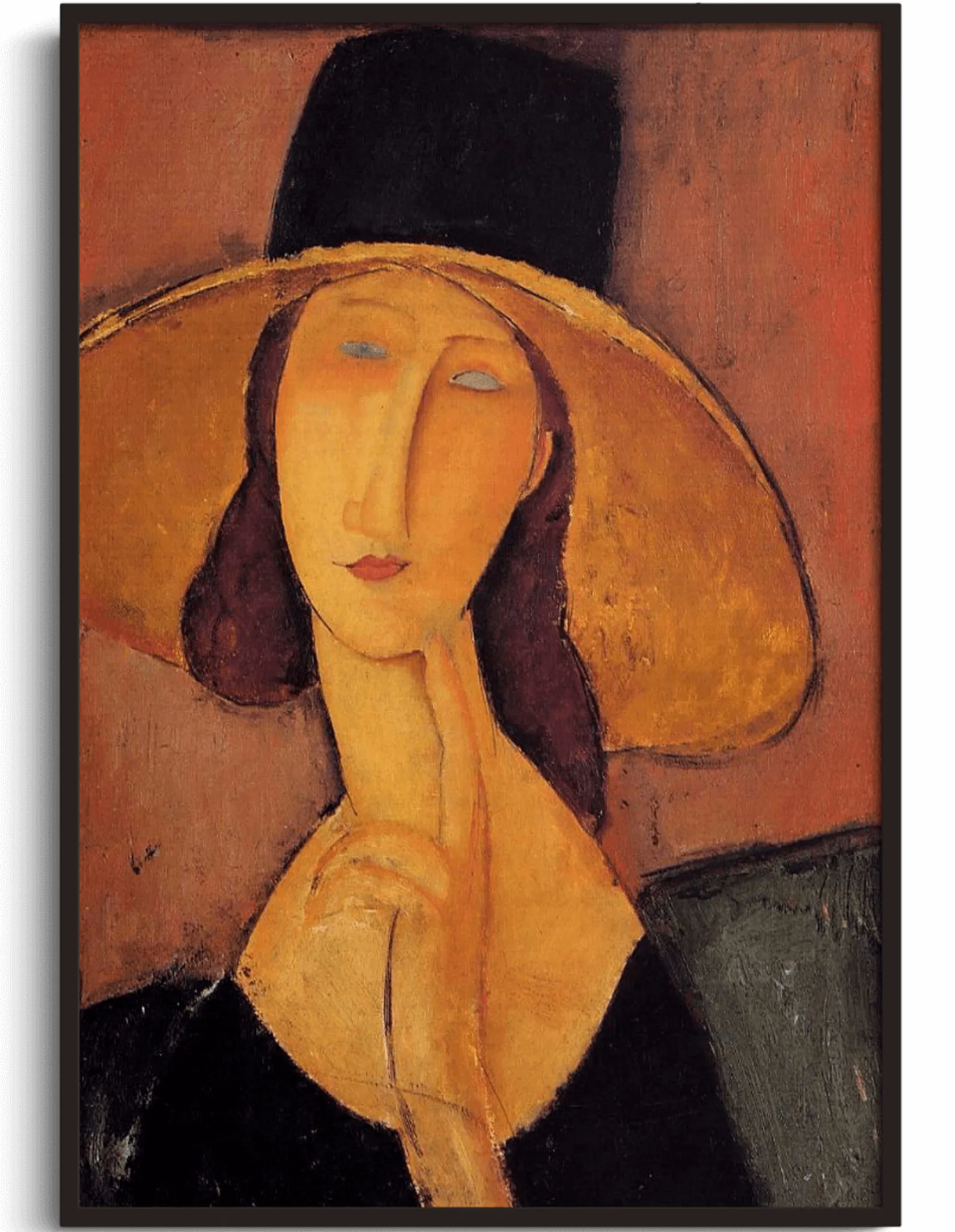 Galerie Mont Modigliani<Jeanne Hébuterne au grand chapeau - Amedeo Modigliani