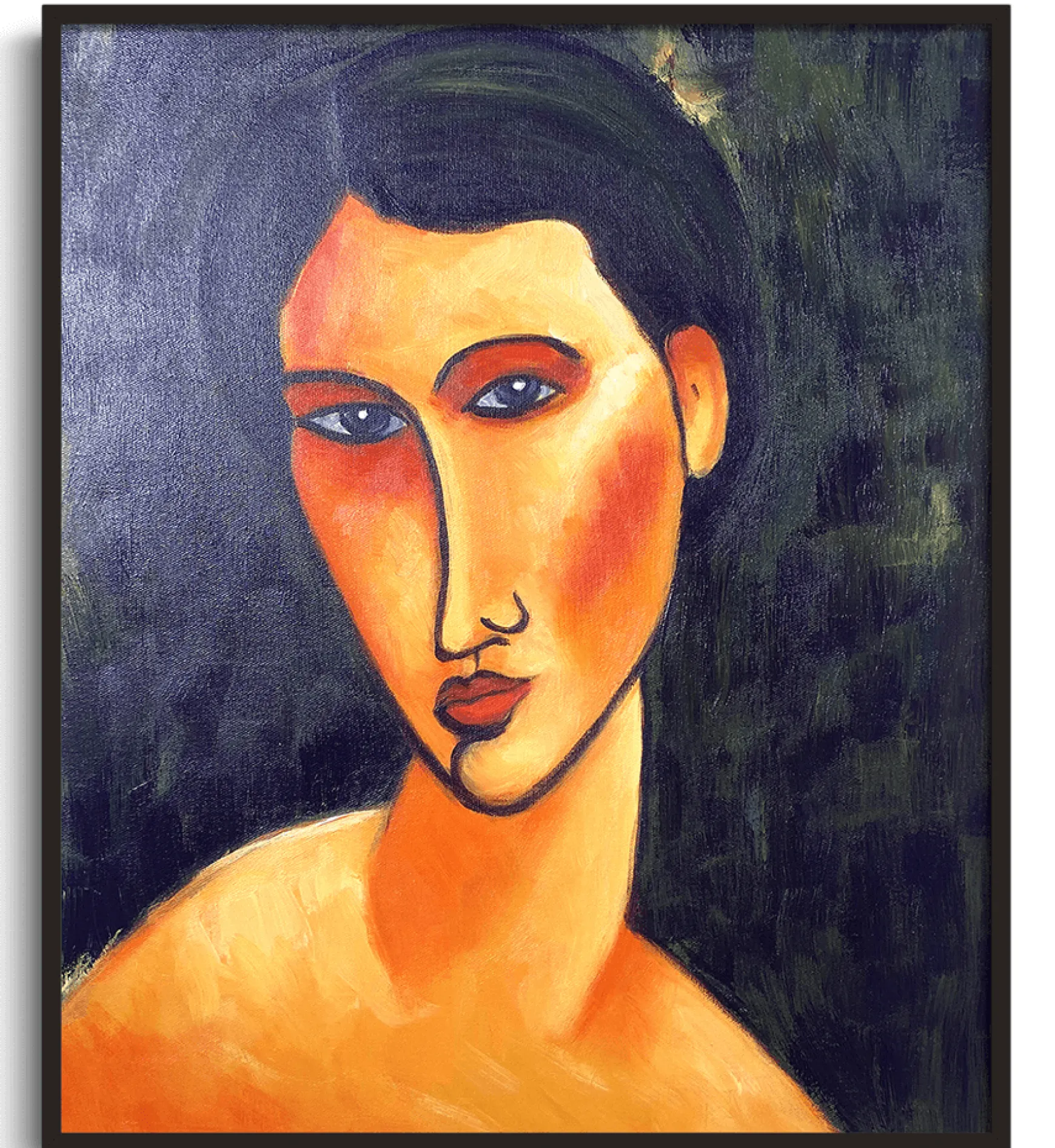 Galerie Mont Modigliani<Jeune femme aux yeux bleus - Amedeo Modigliani