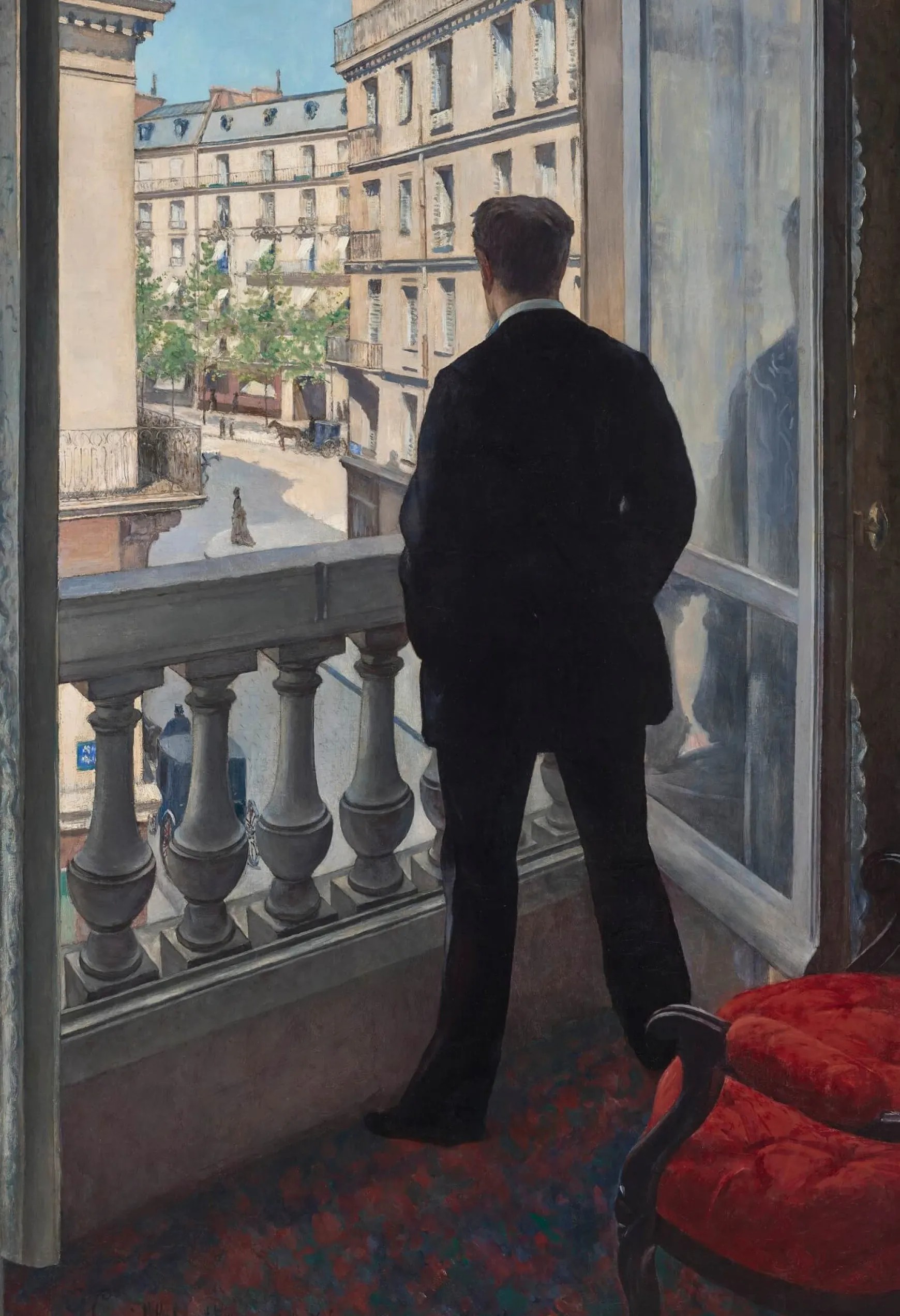 Galerie Mont Caillebotte<Jeune homme à la fenêtre - Gustave Caillebotte