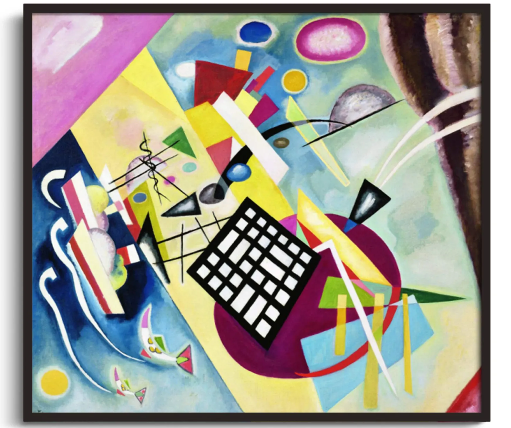 Galerie Mont Kandinsky<La grille noire - Vassily Kandinsky