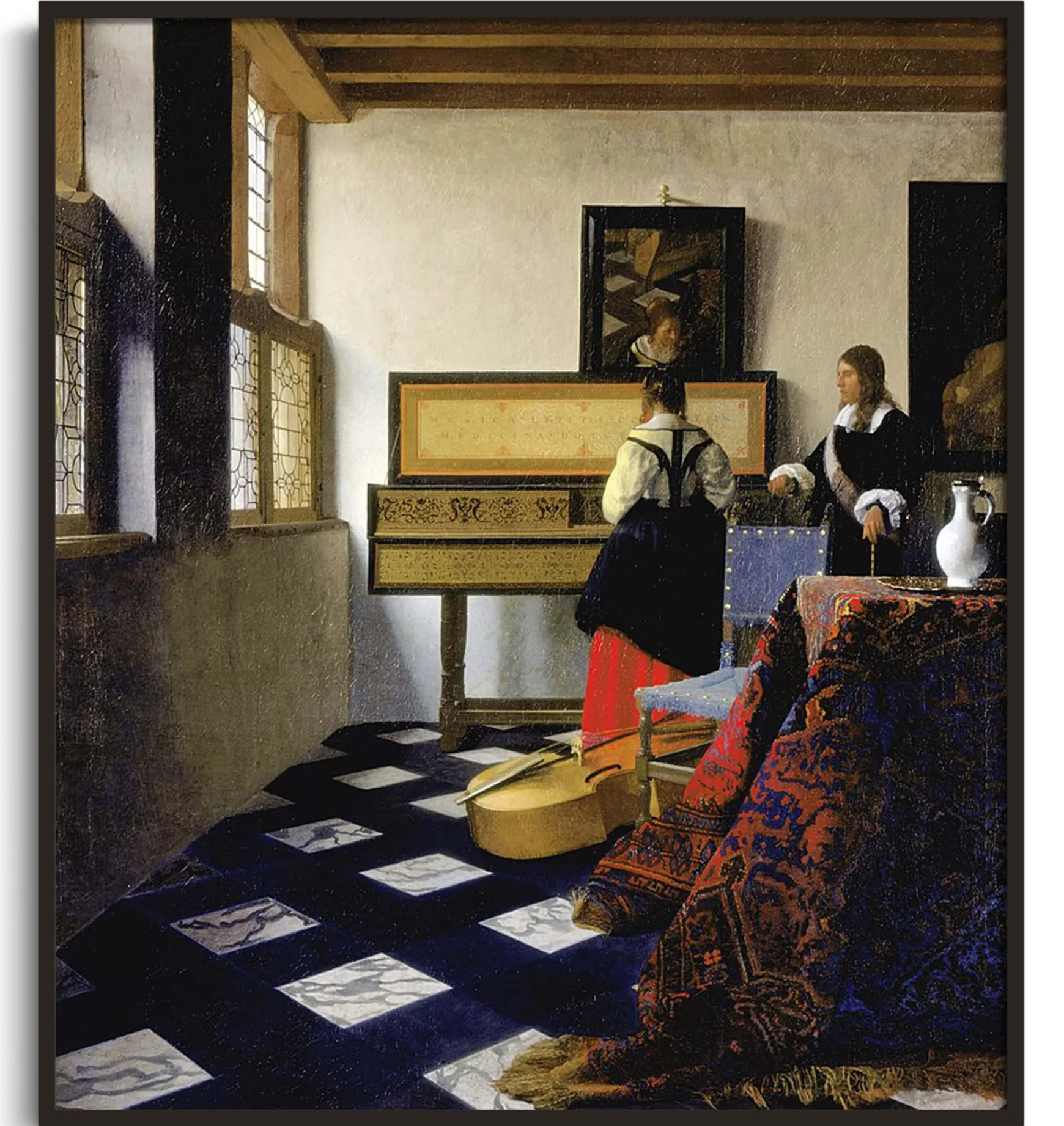 Galerie Mont Vermeer<La leçon de musique - Johannes Vermeer