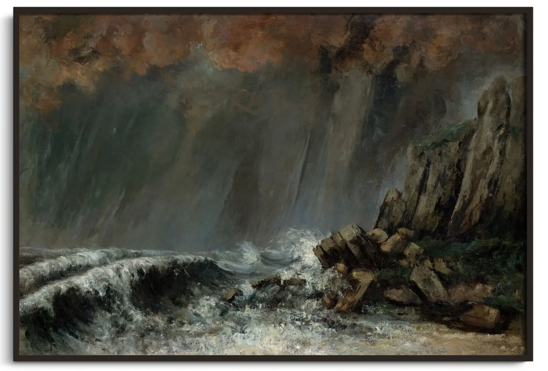 Galerie Mont Courbet<La Mer orageuse - Gustave Courbet