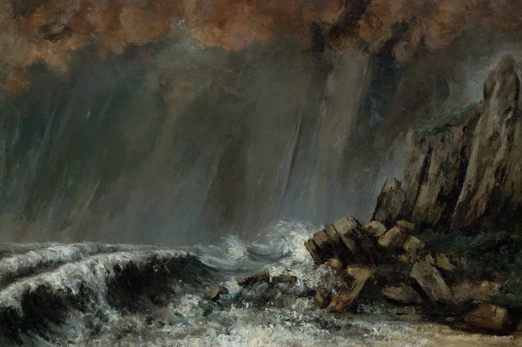 Galerie Mont Courbet<La Mer orageuse - Gustave Courbet