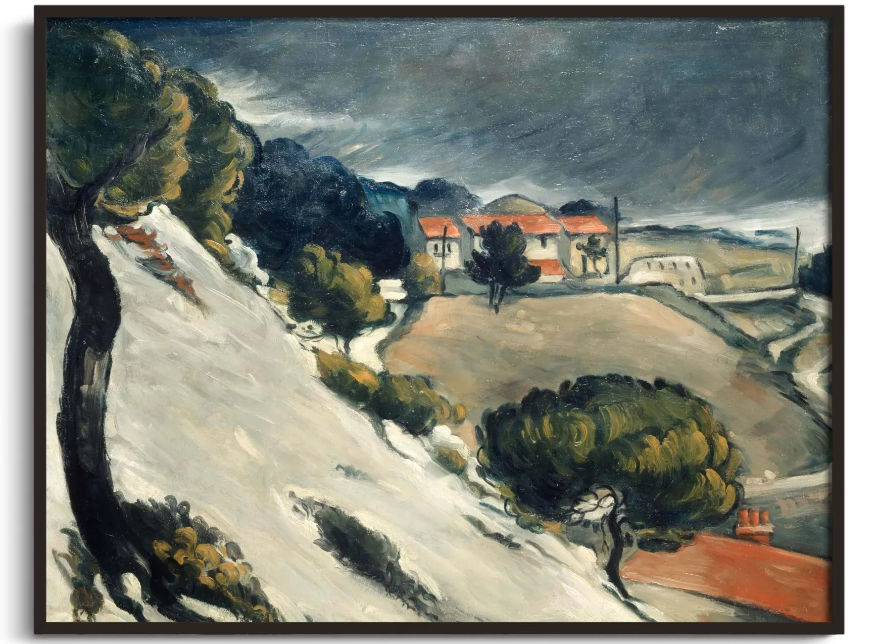 Galerie Mont Cézanne<La Neige fondue à l'Estaque - Paul Cézanne