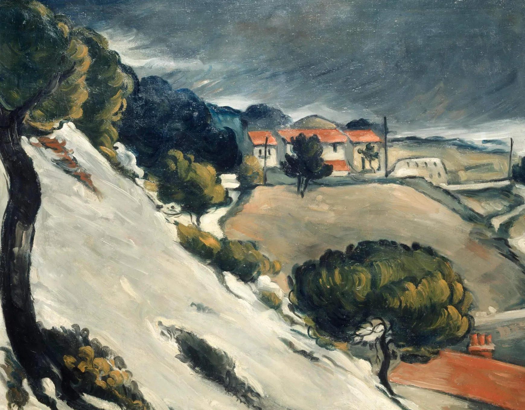 Galerie Mont Cézanne<La Neige fondue à l'Estaque - Paul Cézanne