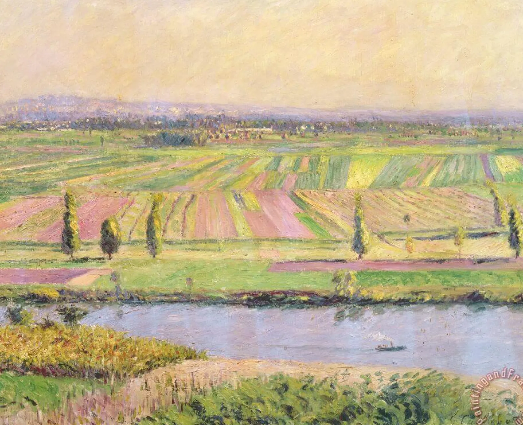 Galerie Mont Caillebotte<La Plaine de Gennevilliers vue des coteaux d'Argenteuil - Gustave Caillebotte