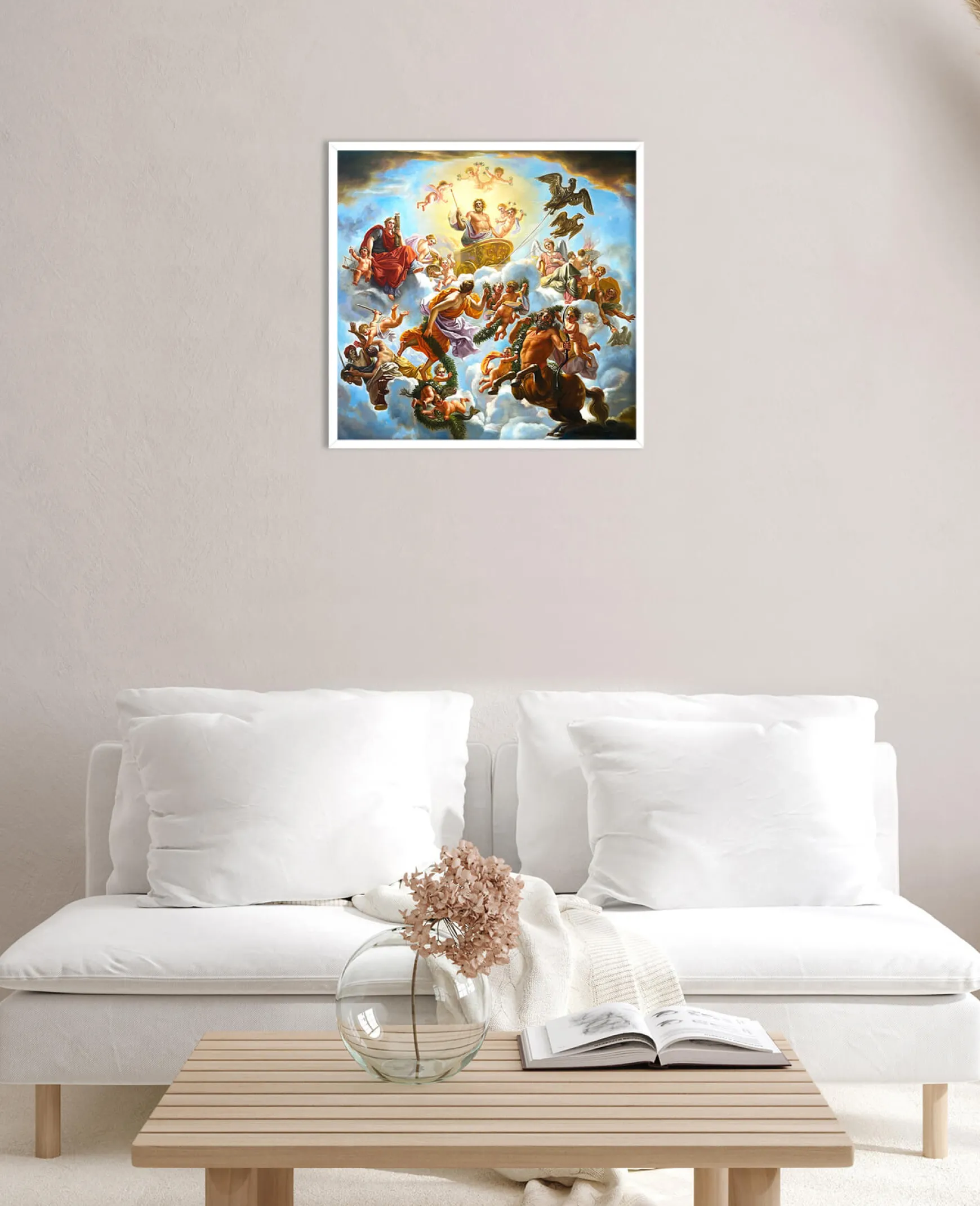 Galerie Mont Coypel<Le char de Jupiter entre la Justice et la Piété - Noël-Nicolas Coypel