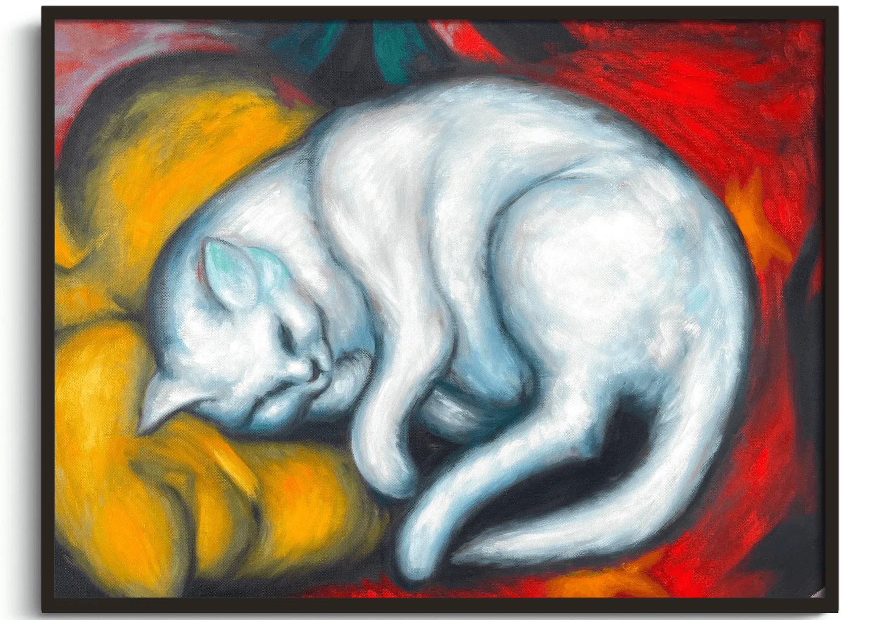 Galerie Mont Franz Marc<Le chat blanc – Franz Marc