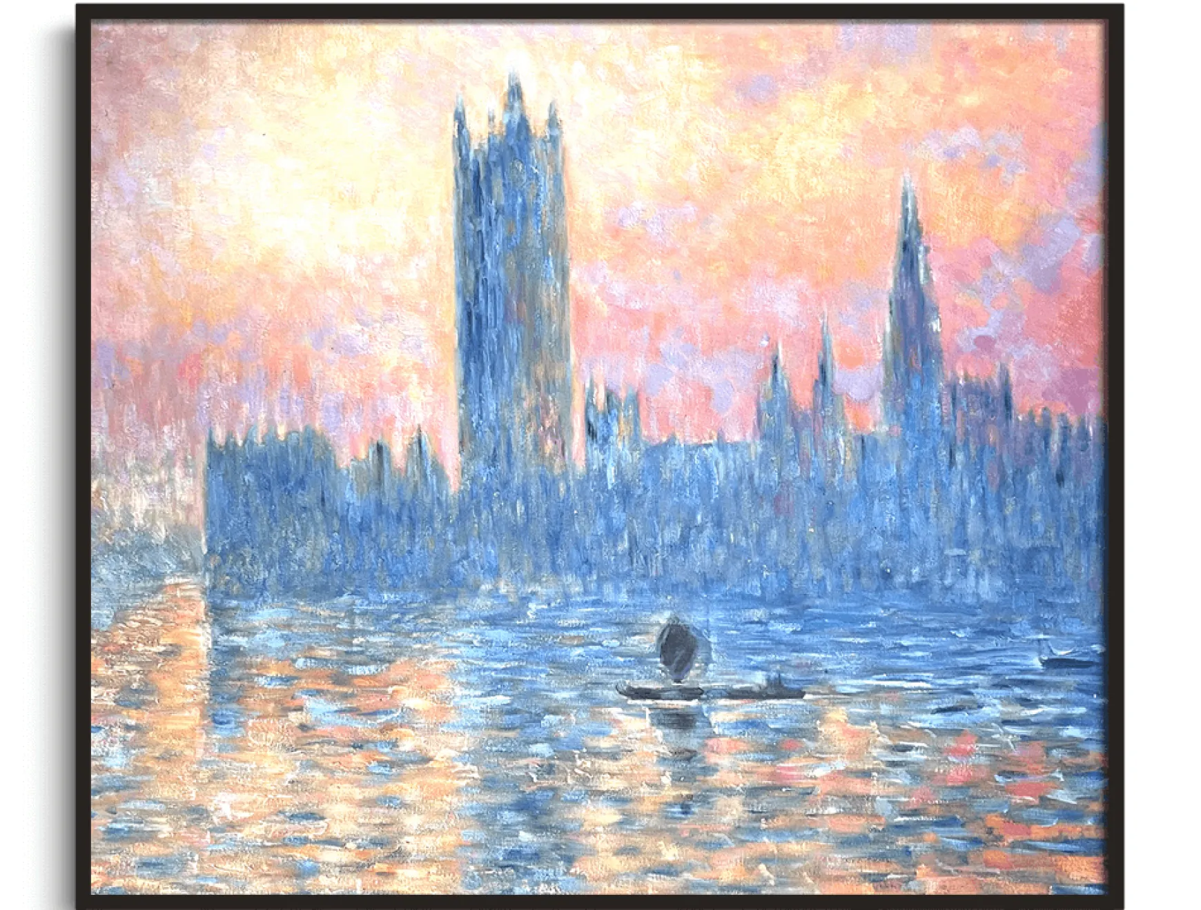 Galerie Mont Monet<Le Parlement de Londres, soleil couchant - Claude Monet