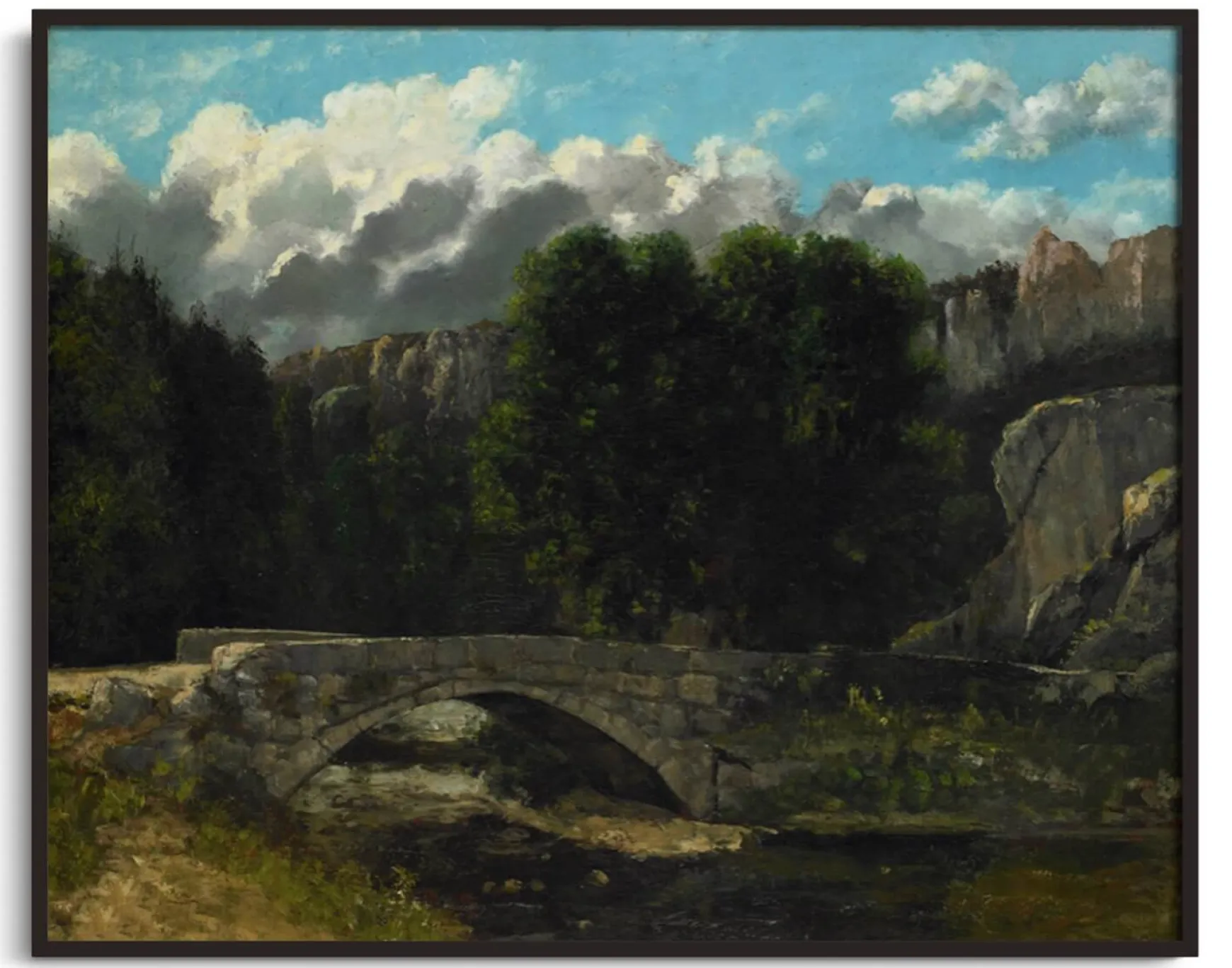 Galerie Mont Courbet<Le Pont de Saint-Sulpice près de Fleurier - Gustave Courbet