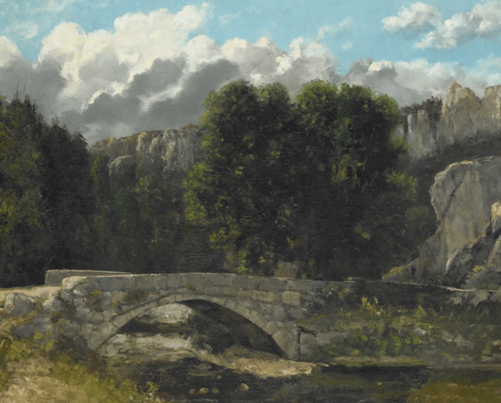 Galerie Mont Courbet<Le Pont de Saint-Sulpice près de Fleurier - Gustave Courbet