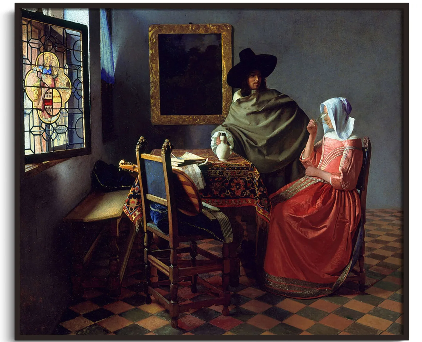 Galerie Mont Vermeer<Le Verre de vin - Johannes Vermeer