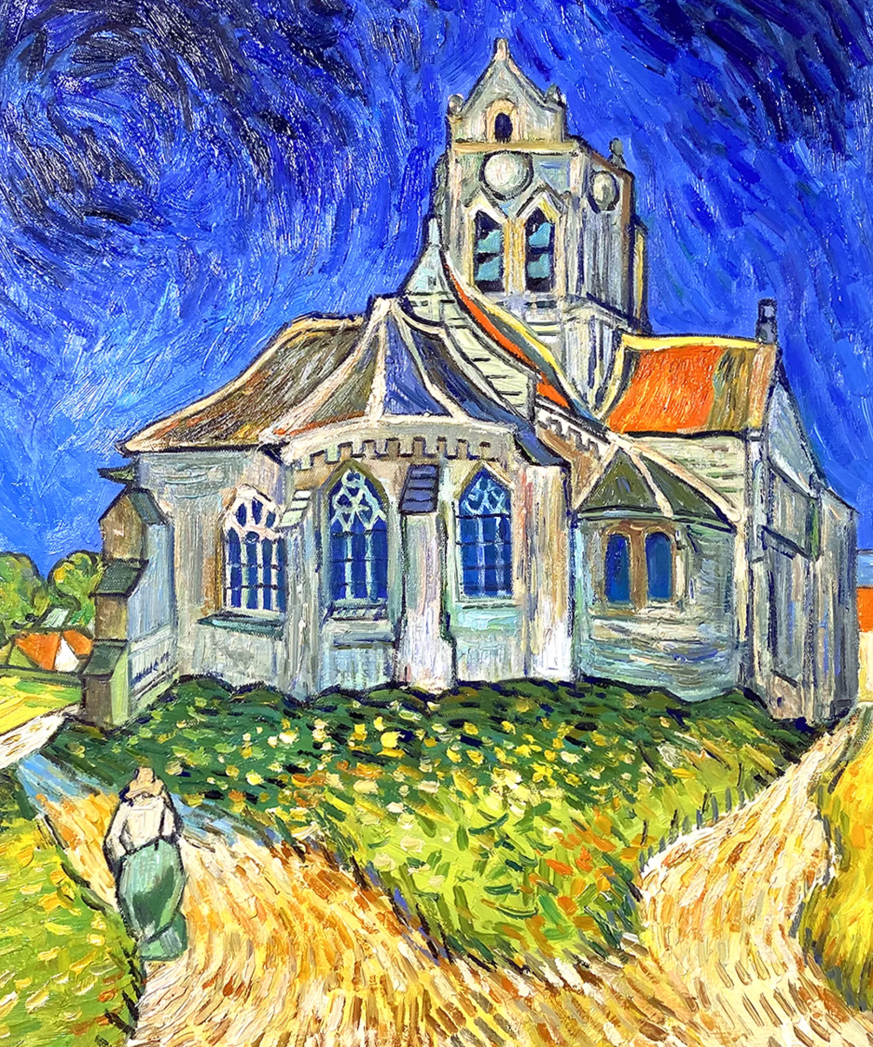 Galerie Mont Van Gogh<L'Eglise d'Auvers-sur-Oise - Vincent Van Gogh