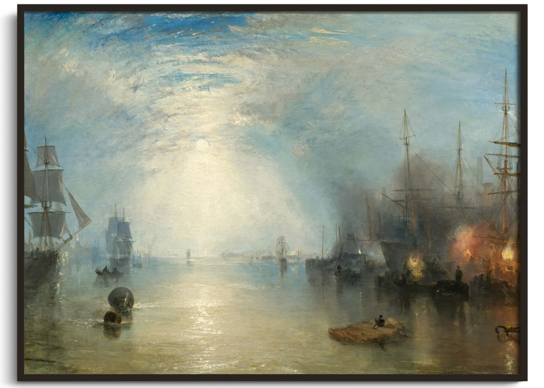 Galerie Mont Turner<Les quillards soulèvent les braises au clair de lune - William Turner