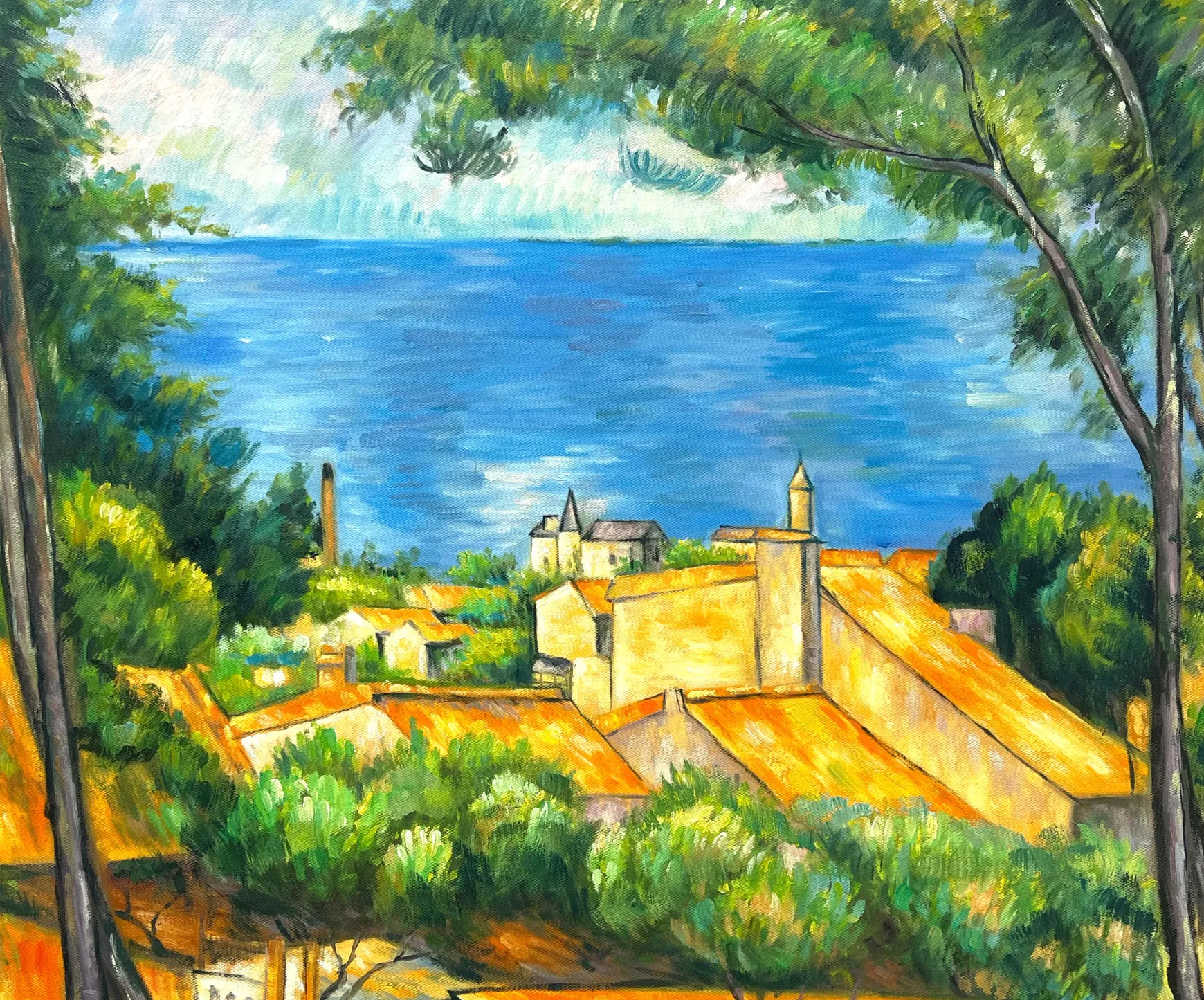 Galerie Mont Cézanne<L’Estaque aux toits rouges – Paul Cézanne