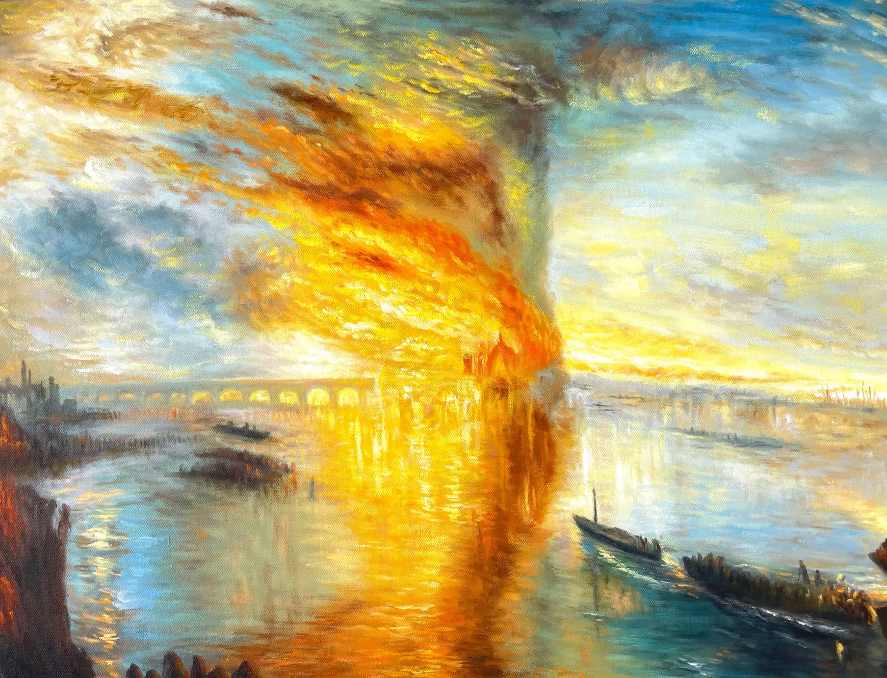 Galerie Mont Turner<L'Incendie de la Chambre des Lords et des Communes I - William Turner