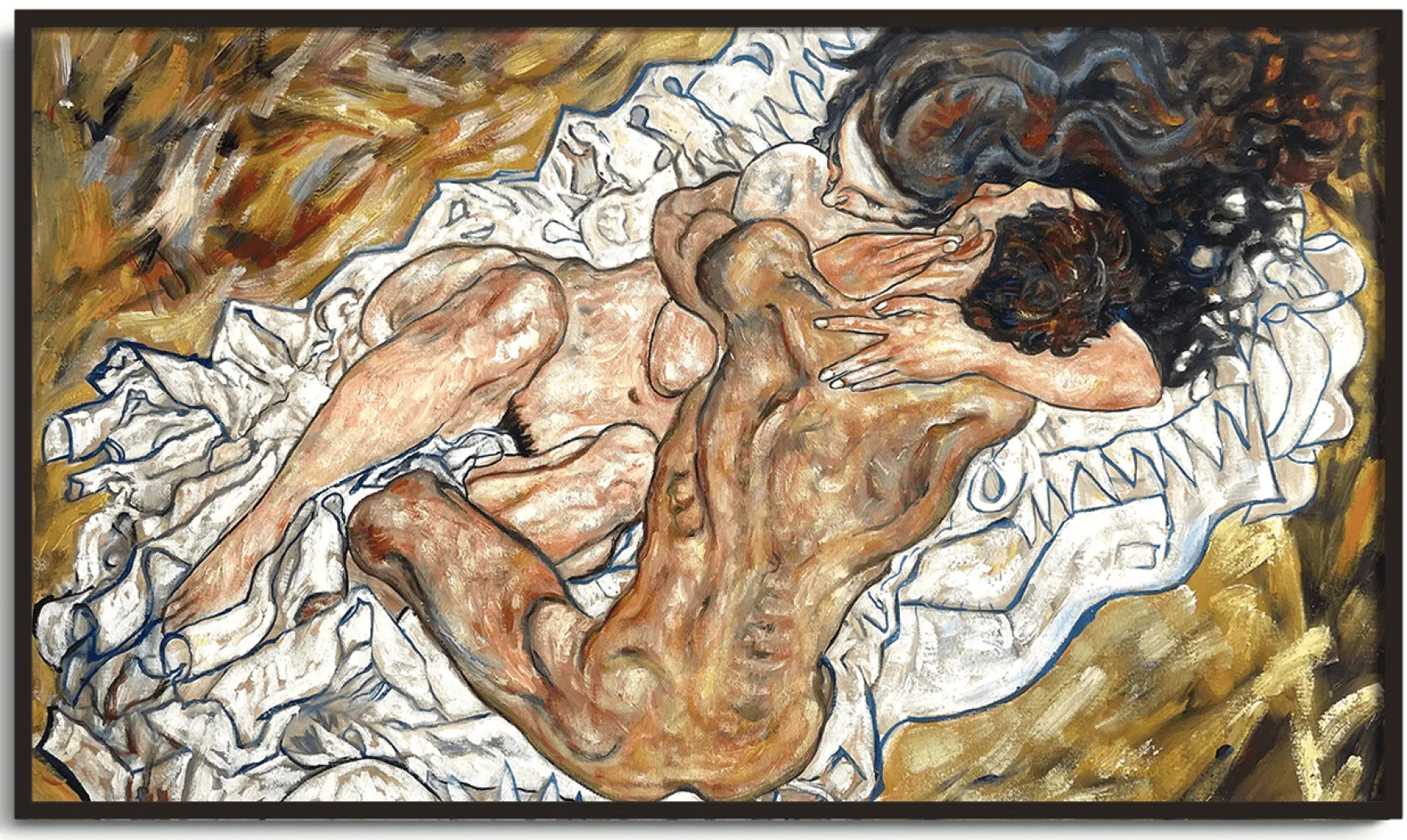 Galerie Mont Schiele<L'étreinte - Egon Schiele